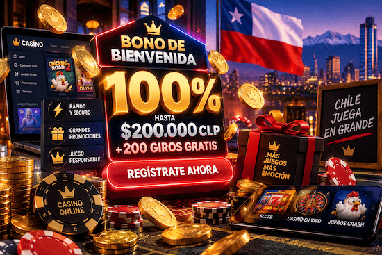 Bono de bienvenida para jugar Chicken Road 2 y otros juegos de casino online con saldo en CLP.